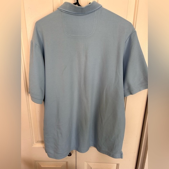 Tommy Bahama Large Men’s Supima Cotton Poly Blend Light Blue Polo - Picture 5 of 6
